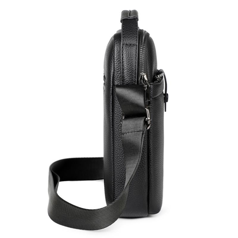 Business Style Men's Shoulder Bags PU Leather Man's Small Messenger Bag Luxury Design Men Handbag Bag Shoulder Bags