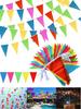 Colorful Pennants Banner Flag Bulk Multicolor Banners Carnival Decorations Grand Opening Decorations Triangle Flag for Party