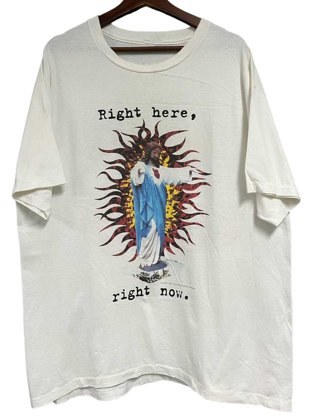Vtg Van Halen Right Here Right Now Cotton White All Size Unisex Band Shirt C324 L