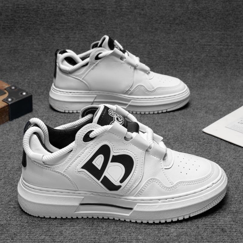 

Breathable little white shoes boys trend versatile platform sports shoes casual board shoes spring men s shoes new 39