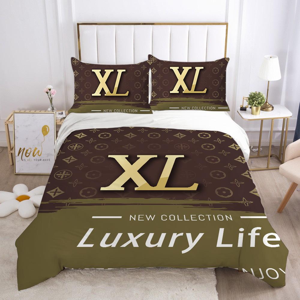 

Постельное белье с 3D цифровой печатью Набор из двух или трех предметов Роскошный Креативный стиль Полиэстер EU single 135*200