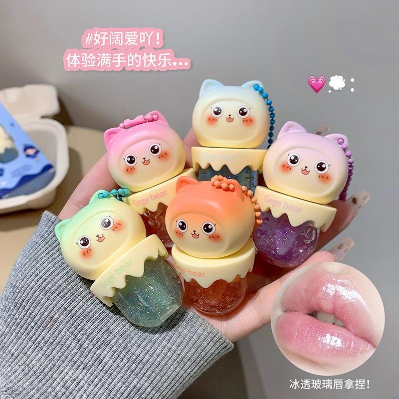 Gege Bear Fruit Flavored Moisturizing Colorless Lip Oil