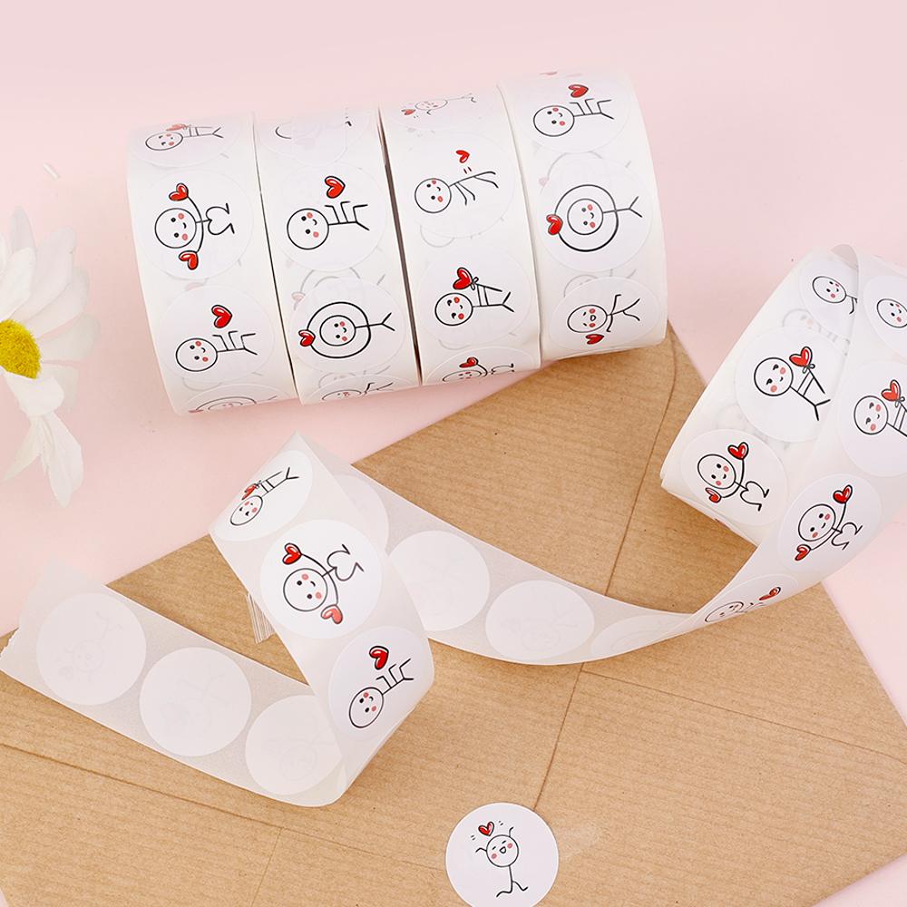 500Pcs Cartoon Matchmaker Sticker Valentine Day Stickers Love Labels Holiday Gift Envelope Sealing Packaging Paster Decoration