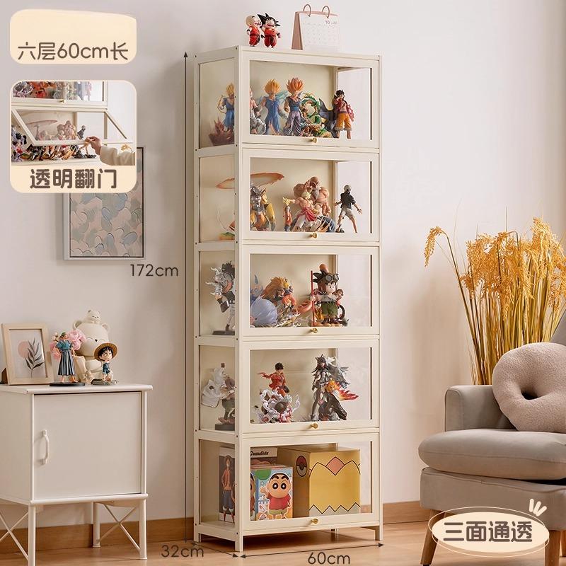 Acrylic figurine display cabinet with transparent design collectibles,models cosmetics,dust-proof countertop display stand