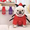 Pet Christmas Dress Halloween Dog Dress Fleece Sweater Spider Transformation Dress Halloween Dress