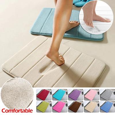 Super Absorbent Bath Mat For Bathroom Carpets Rugs Soft Memory Foam Floor Bedroom Toilet Floor Shower Non-slip Rug Home Decor