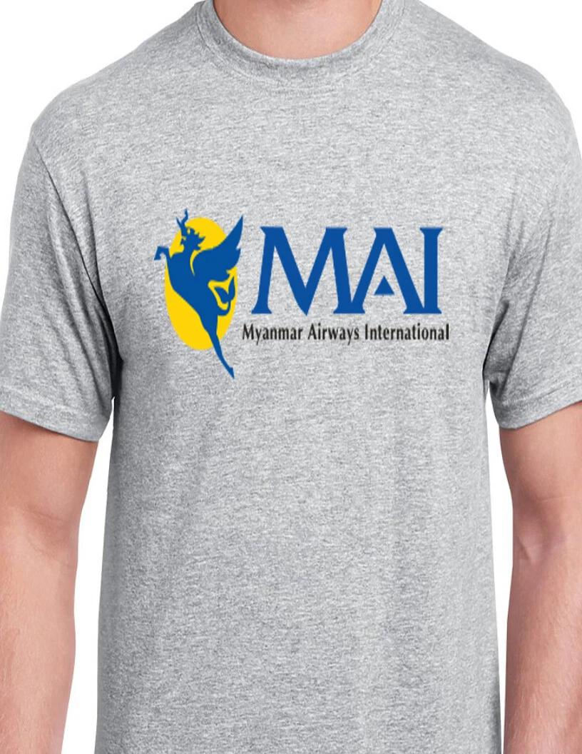 

Myanmar International Airways T-Shirt Yangon Air Travel Asia Burma Tee S