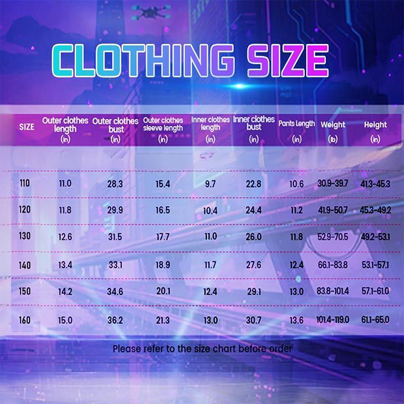 K-Pop Hunter Cossplay Girls Costume Pop Singer Halloween Costume Kids Dress Up Stage Suit
