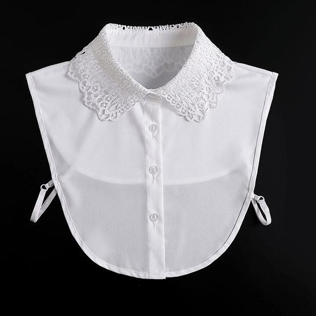 43 Styles Faux Col Stand Revers Chemise Col Détachable Femmes Dentelle Florale Faux Col Demi-Chemise Chemisier Faux Col