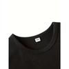 European Size Girls Round-neck Short-sleeved T-shirt with Unique English Patterns