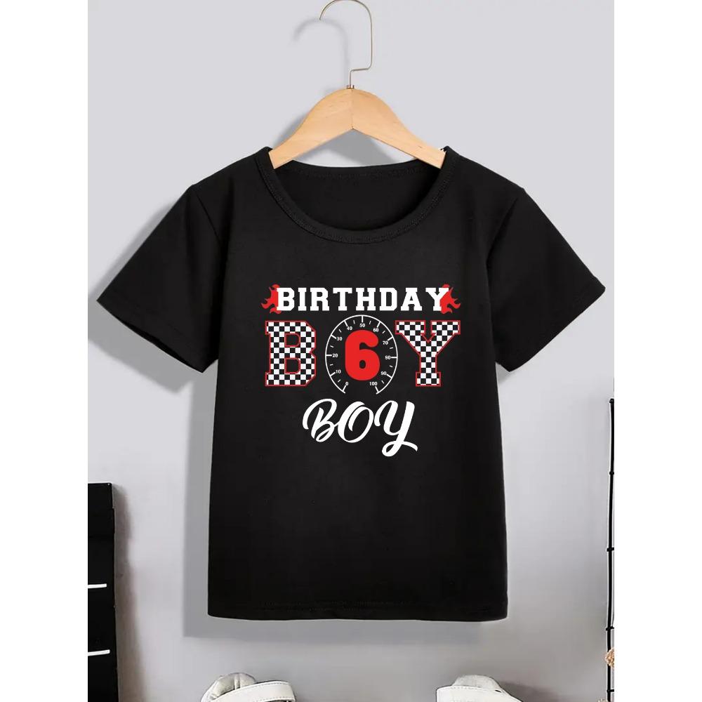 Fun Racing Birthday Summer Children's Casual Cotton Comfortable Short Sleeve T-shirt