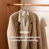 Adjustable 2 In 1 Cloth Hangers with Clips Heavy Duty Non-Slip Jeans Skirt Hangers for Home Wardrobe Storage