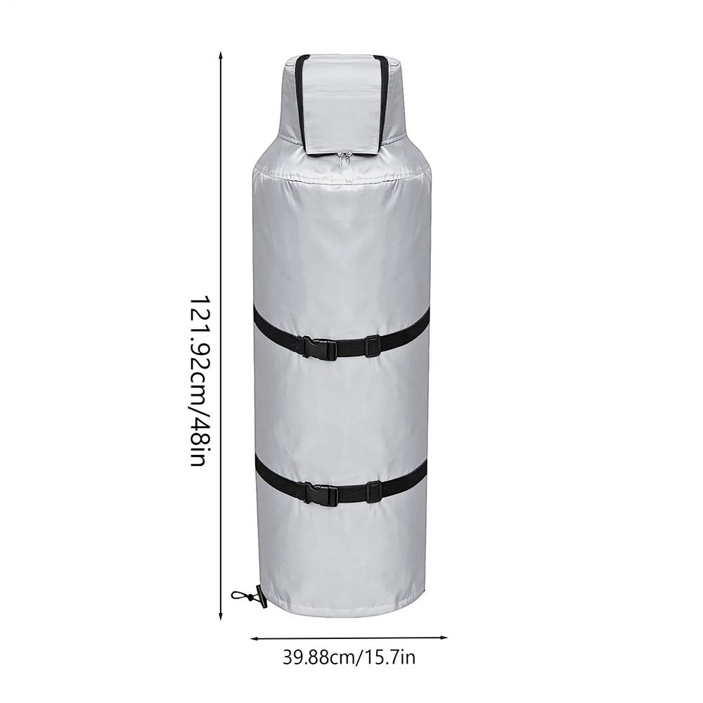100lb Propane Tank Cover Insulated Waterproof Dustproof Protection for Gas Cylinder BBQ Grill Outdoor Camping Winter Storage