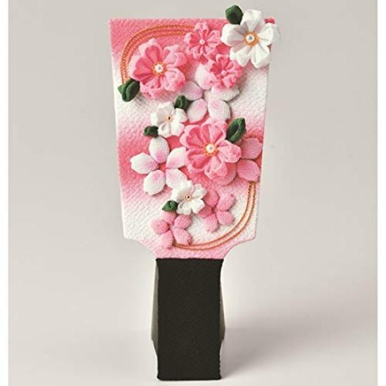 Panami Takagi Fiber Chirimen Craft Kit Hagoita Made with Tsumami Craft "Sakura LH-162"