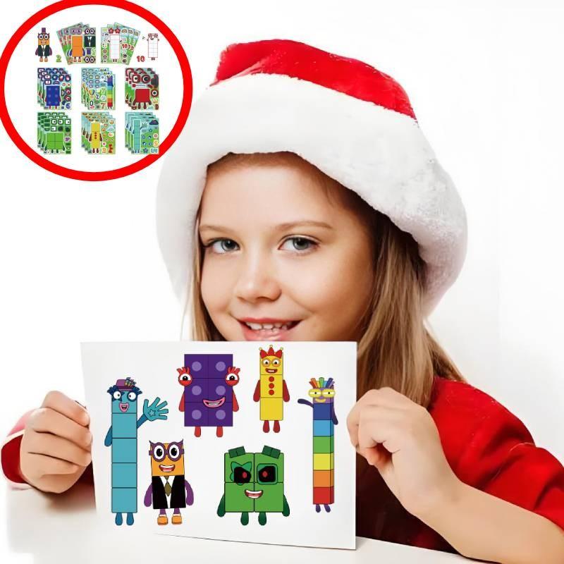 Cute New Digital Building Blocks Interactive Puzzle Stickers For Kids Fun Playtime