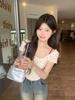 Pure Desire Fake Two Short-sleeved Women's T-shirt Summer Design Sense Niche Irregular Hem Sweet Floral Suspender Top Tide
