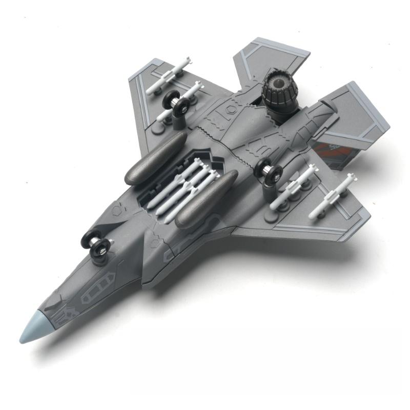 1:72 Amercia F-35 Stealth Fighter Model Creative Military Series Building Blocks Home Decor Assembled Toys For Boys Xmas Gifts