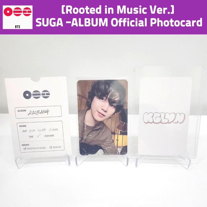 BTS ARIRANG Album POB Vorteil Fotokarte Offizielles Geschäft Geschenk Auswahl SUGA - ALBUM MUSIC VER