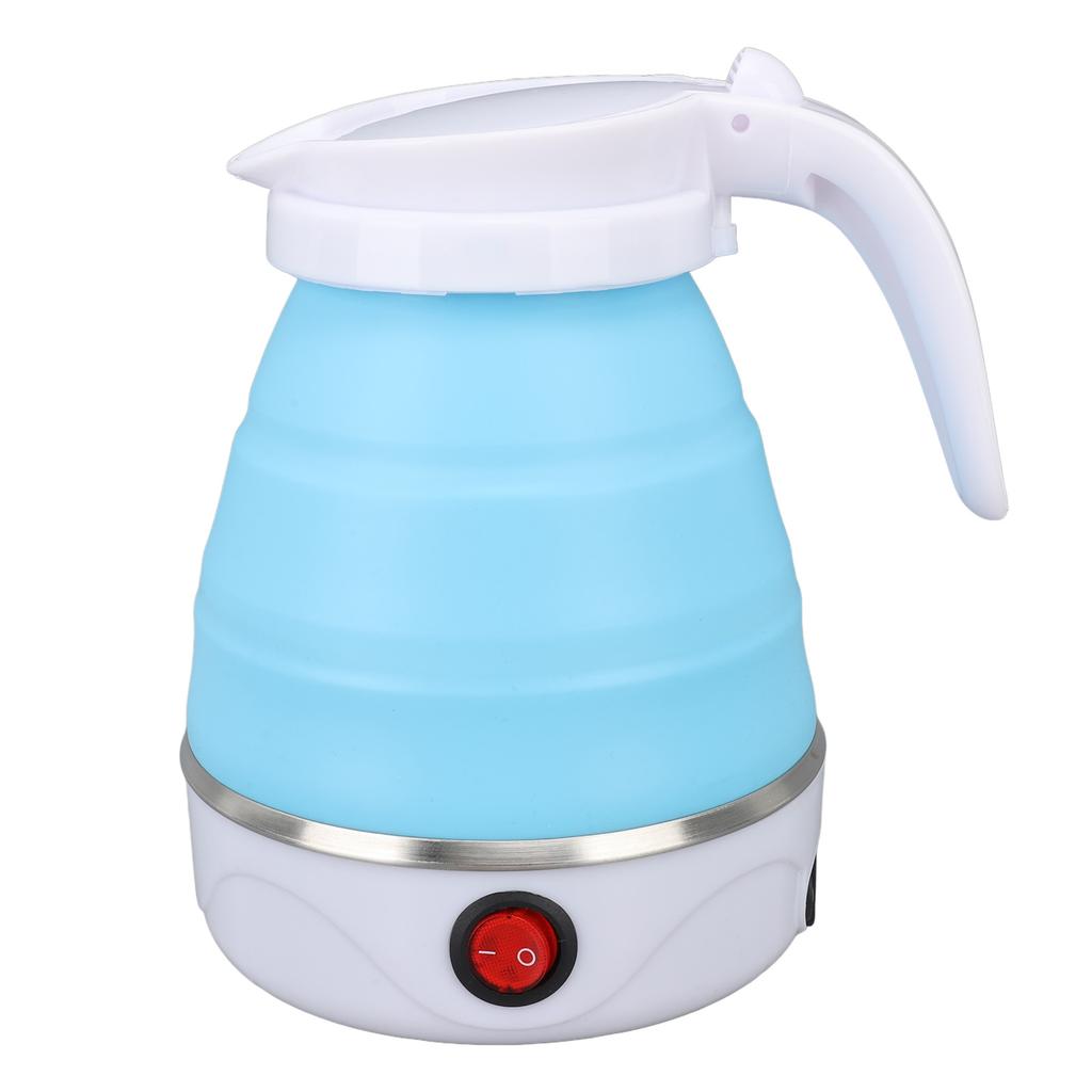Travel Foldable Electric Kettle Mini Portable Collapsible Food Grade Silicone Stainless Steel Heating