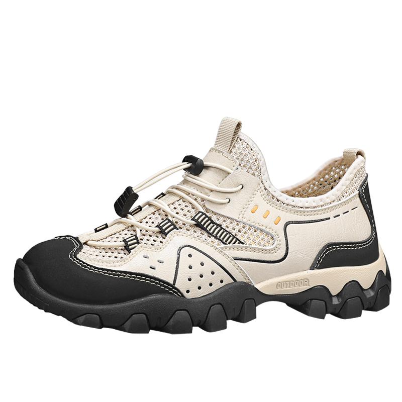 

Fashion Outdoor leisure sports shoes High quality comfortable and breathable style Daily leisure Spring and summer versatile shoes 38 бежевый