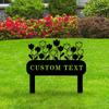 Custom Metal Garden Sign, Street Decor, Bird Yard Art, Personalized Gift