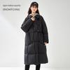 SNOWFLYING Women's Long Over-Knee Duck Down Winter Coat