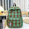 Retro backpack junior high school college student schoolbag women's new casual backpack niche large capacity