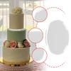 Cake Separator Plate Easy to Use Clear Multipurpose Reusable Baking Tool Cake Divider for Desserts Snacks Cupcakes Pies Cake