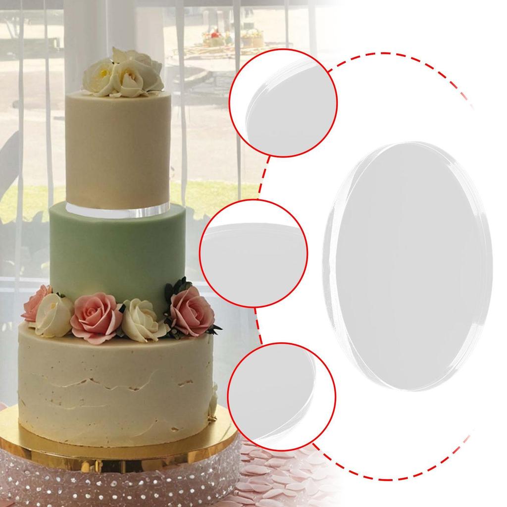 Cake Separator Plate Easy to Use Clear Multipurpose Reusable Baking Tool Cake Divider for Desserts Snacks Cupcakes Pies Cake