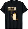 Resist Penguin Activism Graphic Design T-Shirt Unisex T-Shirt