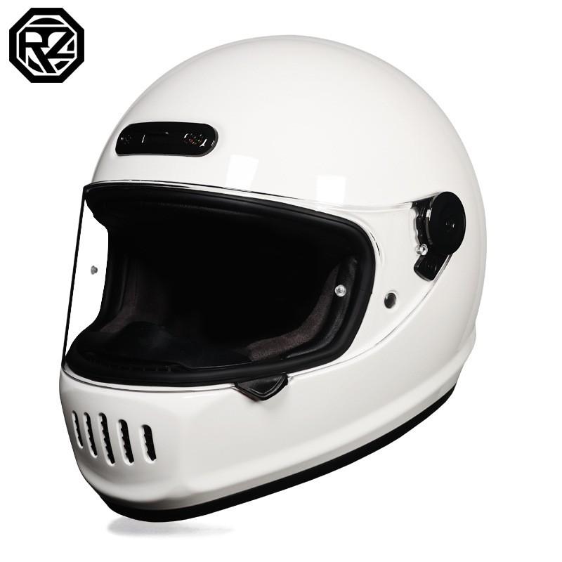Full Face Motorcycle Helmet Men Women ABS Retro Cruiser Style All Season Use With Multiple Color Options
