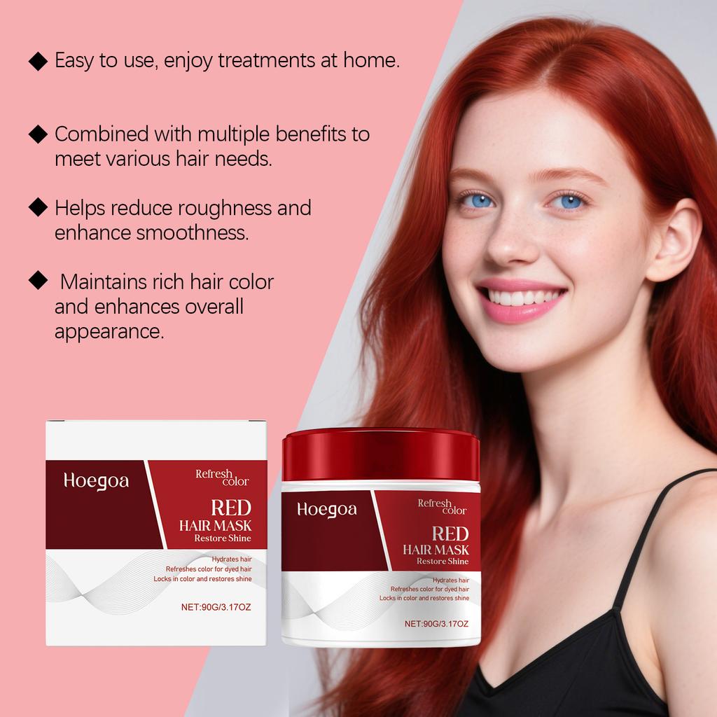 HOEGOA Moisturizing Color Protection Hair Mask 250ml Conditioner repairs dryness, smooths and refreshes, and gently cleanses