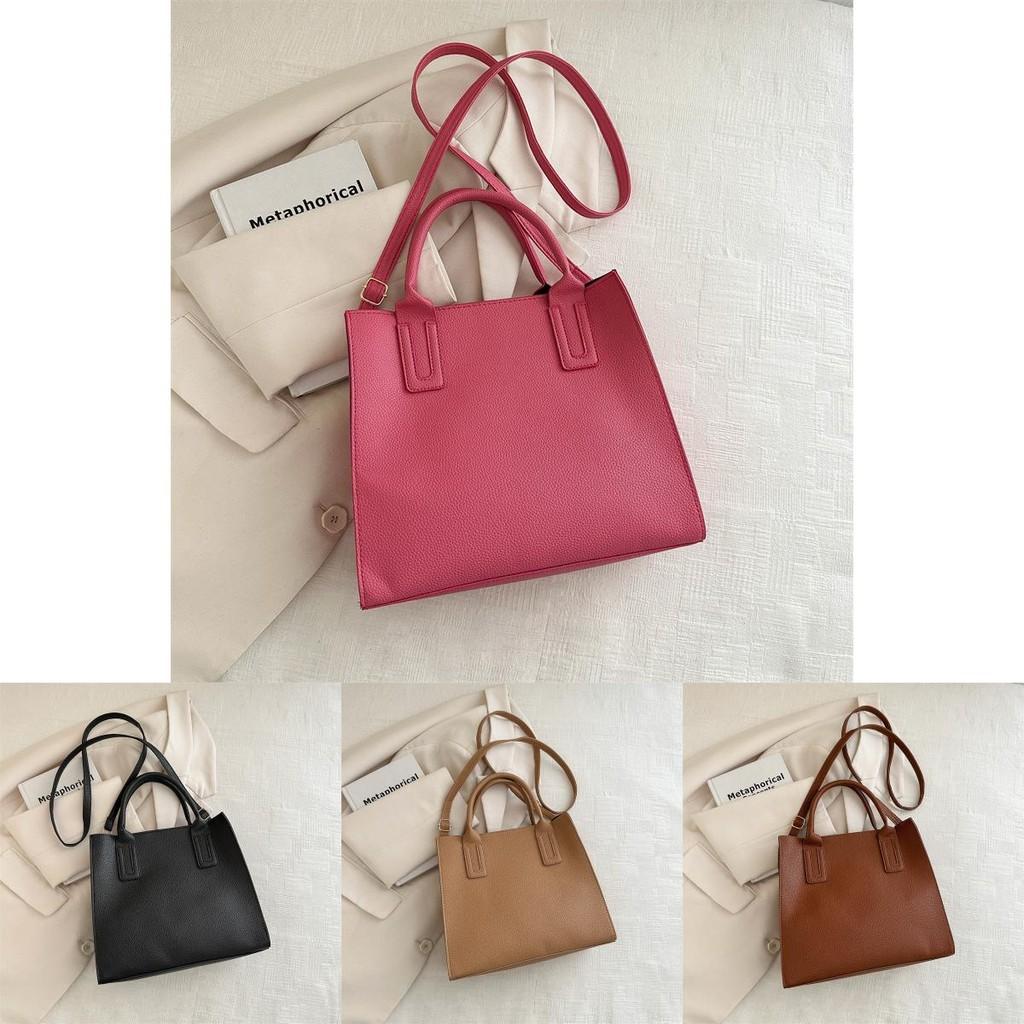 Stylish Pu Tote Bag For Women Large Capacity Shoulder Crossbody Bag Summer Fashion