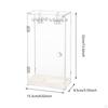 Rotatable Necklace Organizer Acrylic Holder Clear Dustproof Display Stand for