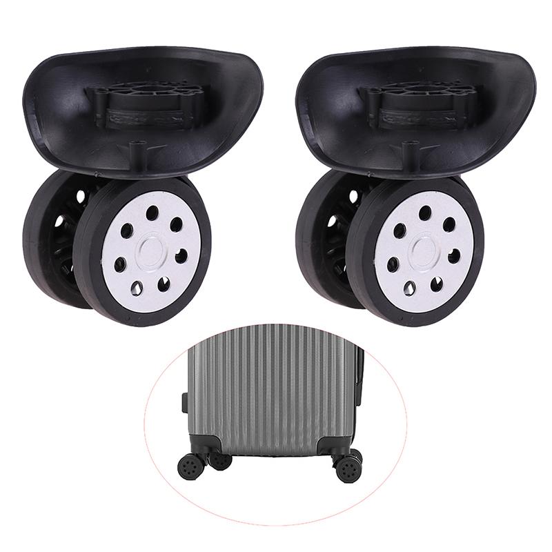 1Pair Trolley Case Luggage Wheel Silent Wear Travel Suitcase Replacement Parts
