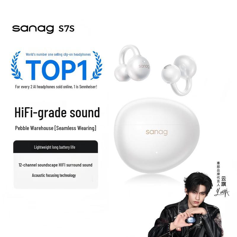 SANAG S7S AI Open-Ear Noise-Cancelling Bluetooth Earbuds