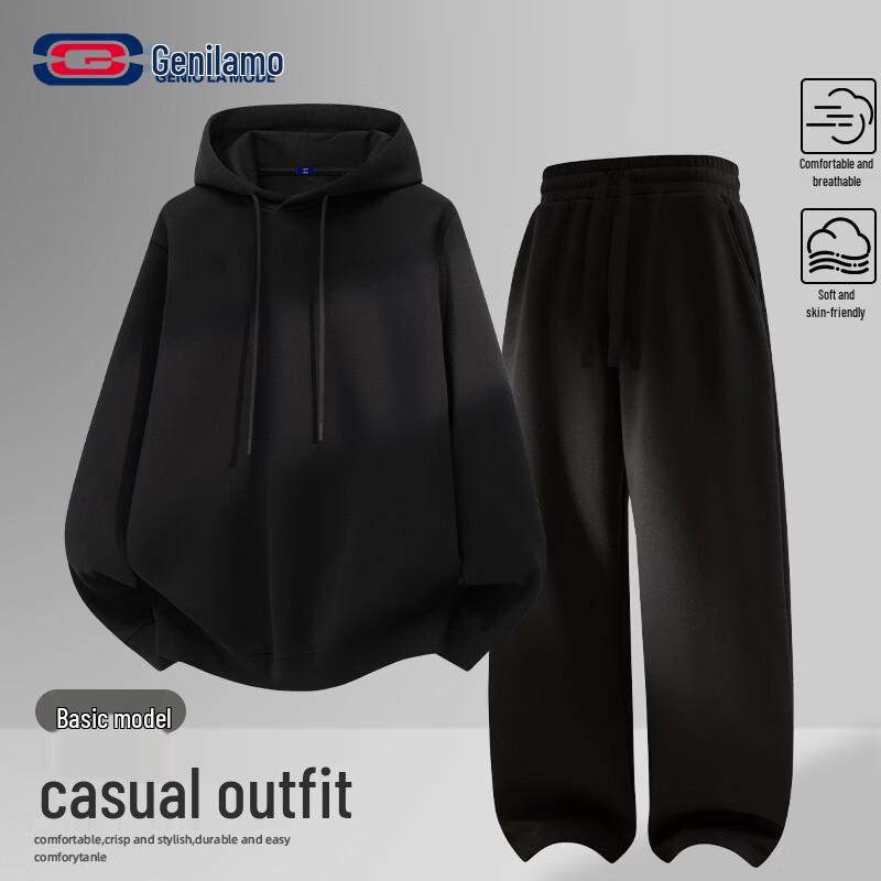 

GENIOLAMODE Men s Casual Two-Piece Tracksuit 2XL