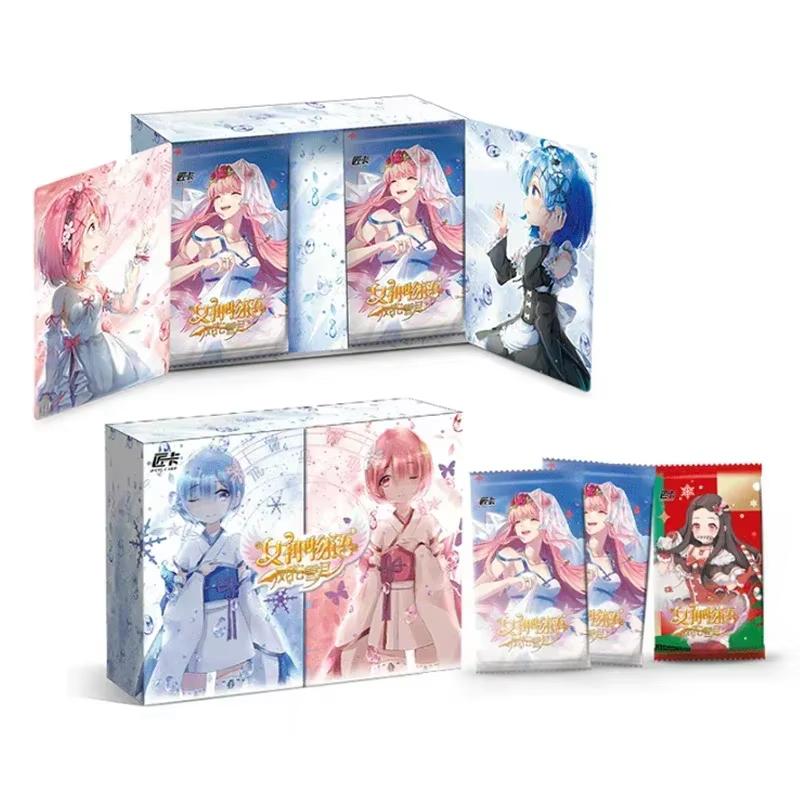 Goddess Story Cards Fufeng Chapter Colorful Flash Card Booster Box Rem Girl Anime Character Collection Card Games Toy Kid Gifts