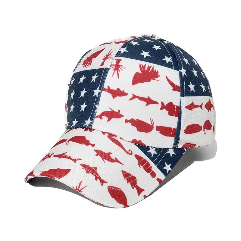 New Unisex Outdoor Fashion Graffiti Printing Baseball Cap Europe  Men Tie Dye Adjustable Hats Summer Hip Hop Snapback Dad Hat