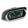 2 IN 1 LCD Gauge+Alarm Oil Pressure Gauge+Water Temperature Meter with Sensor 1/8NPT for Petrol Diesel Auto Car 12V24V