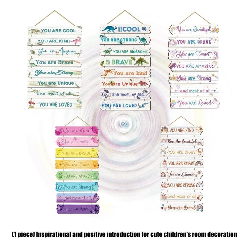 Wooden Hanging Motivational Wall Art Decoration Sign Inspirational Wall Art Decors Inspiring Positive Quotes Wall Decors