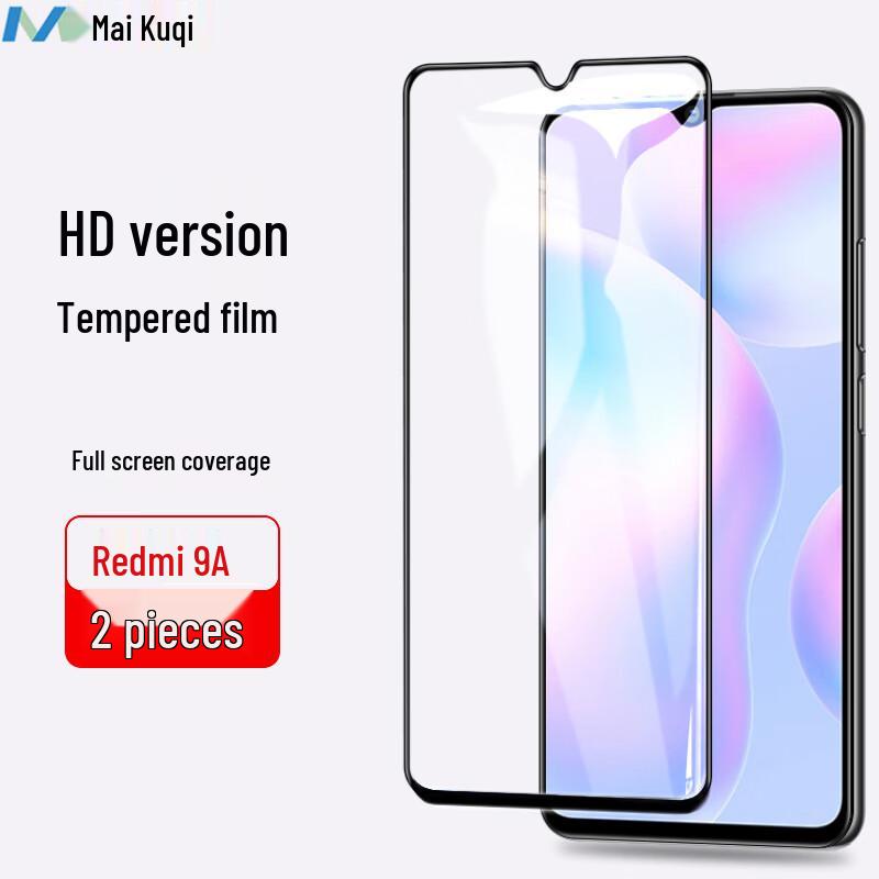 

Redmi 9A Tempered Glass Screen Protector (2-Pack)