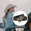 Women Men Belt Casual PU Leathers Adjustable Belt Waistband Western Cowboy Belt