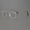 Rimless Pure Titanium Glasses Frame with Blue Light Blocking for Men & Women, Model CH5800
