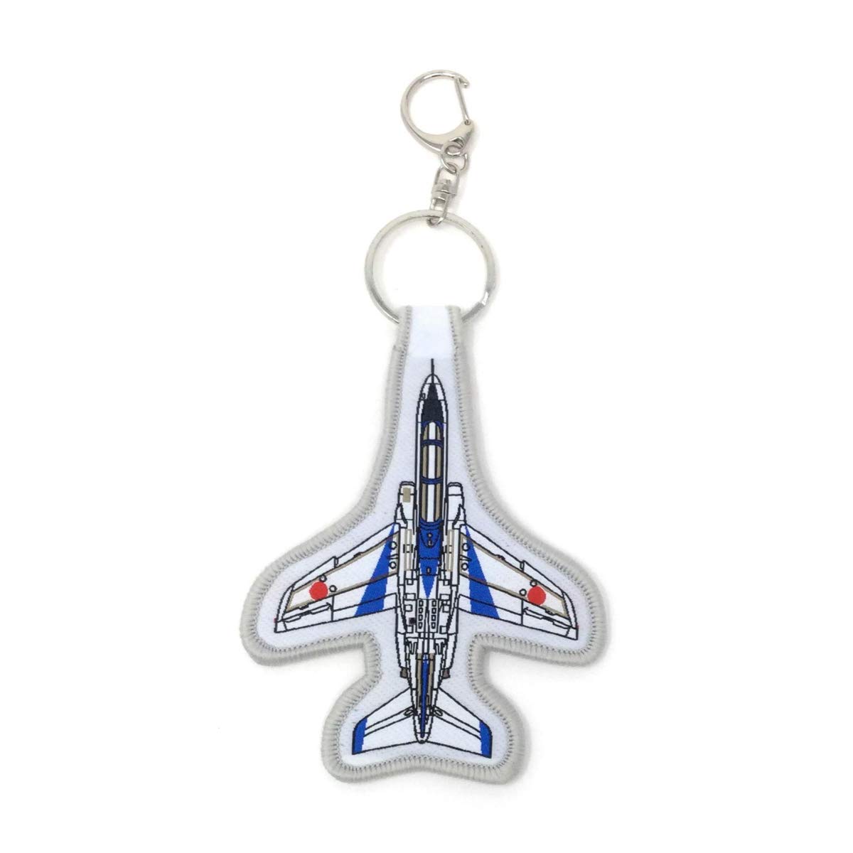

International Trade KB Original Item Keychain Blue KBTG232001 Airplane-Shaped (T-4 Impulse)