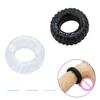 2 PCS/Set Soft Cock Rings Penis Lasting Erection Male Delay Ejaculation Scrotum Restraint Adult Sex Toys For Men TPE Reusable
