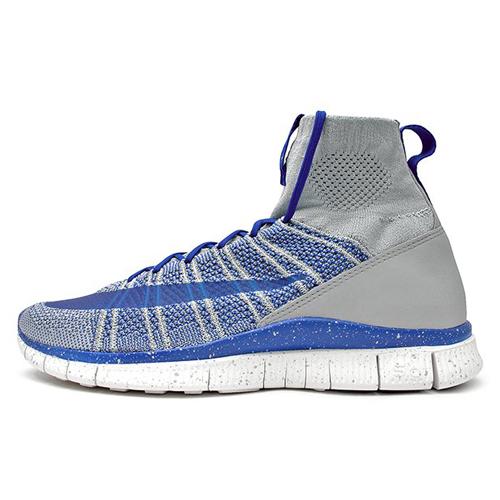 New Nike Free Flyknit Mercurial 'Wolf Grey Game Royal' 805554-003