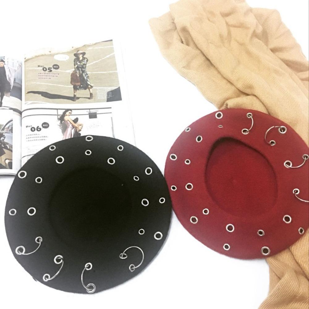 Vintage Dome Beret Brimless Pumpkin Painter's Hat Fashion Octagon Hat  Outdoor