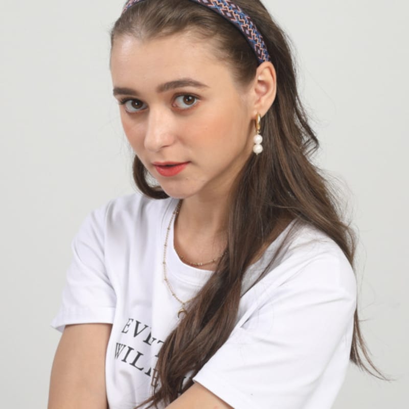 LALA Afrikanisches Muster Haarband P-VIOLETT