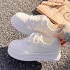 Spring and summer little white shoes women's 2025 new women's shoes platform casual shoes children versatile fashion with skirts sports board shoes